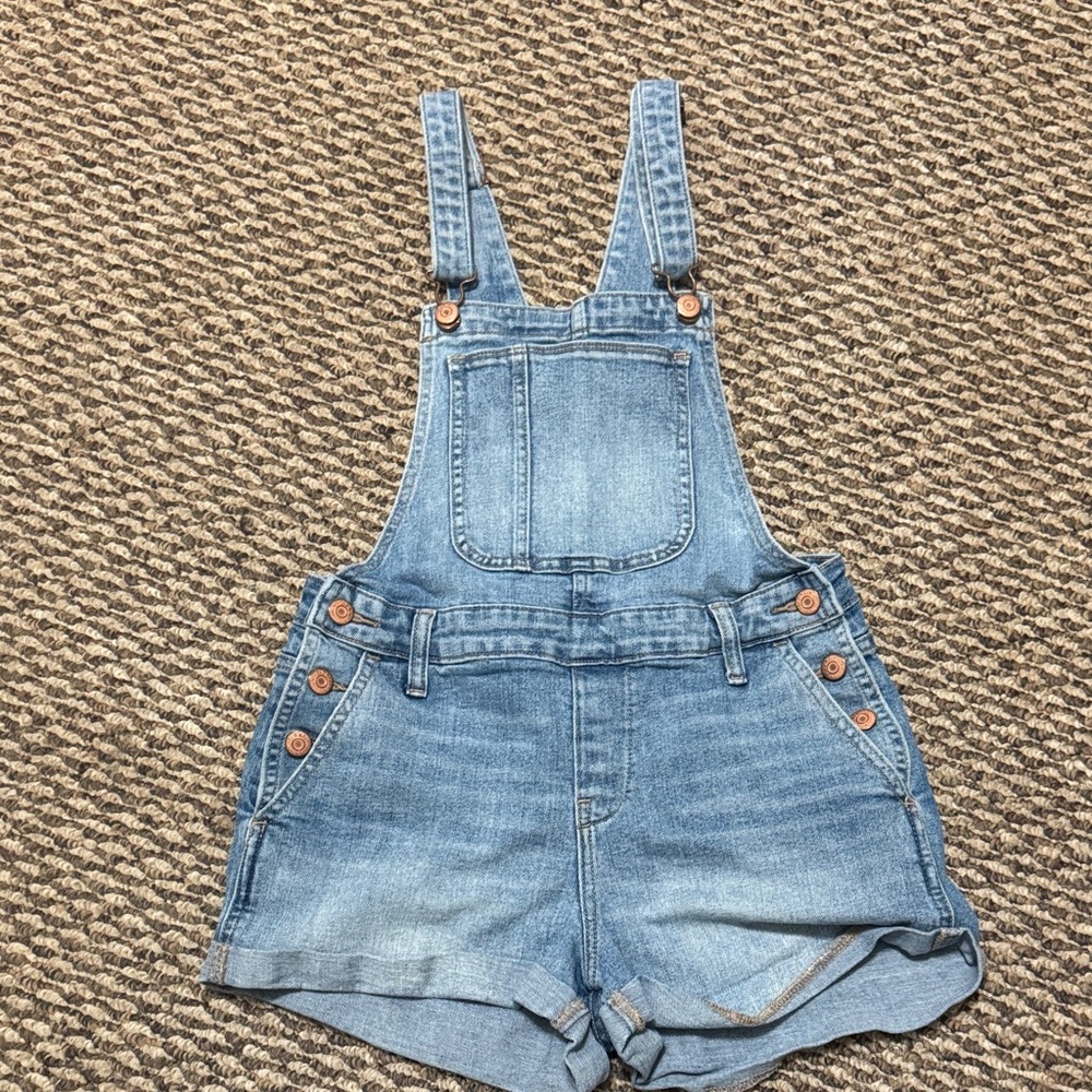Old Navy Light Blue Women’s Petite XS Jean Overalls